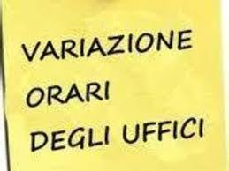Modifica orario ufficio segreteria  dal 26 giugno  al 16 luglio 2026